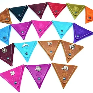 PORTE-MONNAIE TRIANGLE EN CUIR – ARTISAN