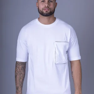 T-shirt type cargo blanc