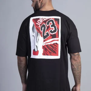 T-shirt noir oversize jordan 23