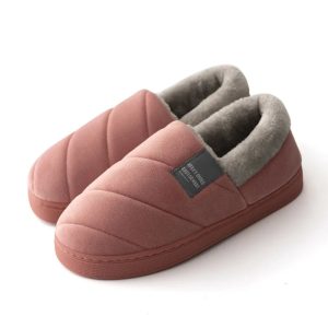 Chaussons chauds luxueux | Rouge