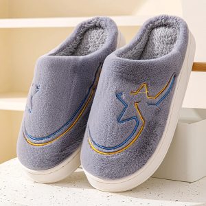 Chaussons mules | Etoile gris