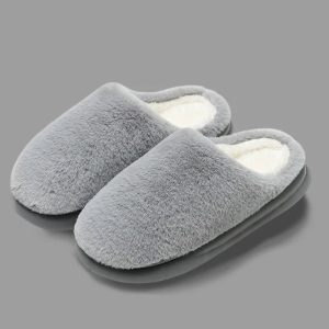 Chaussons en peluche pour homme | Double fourrure