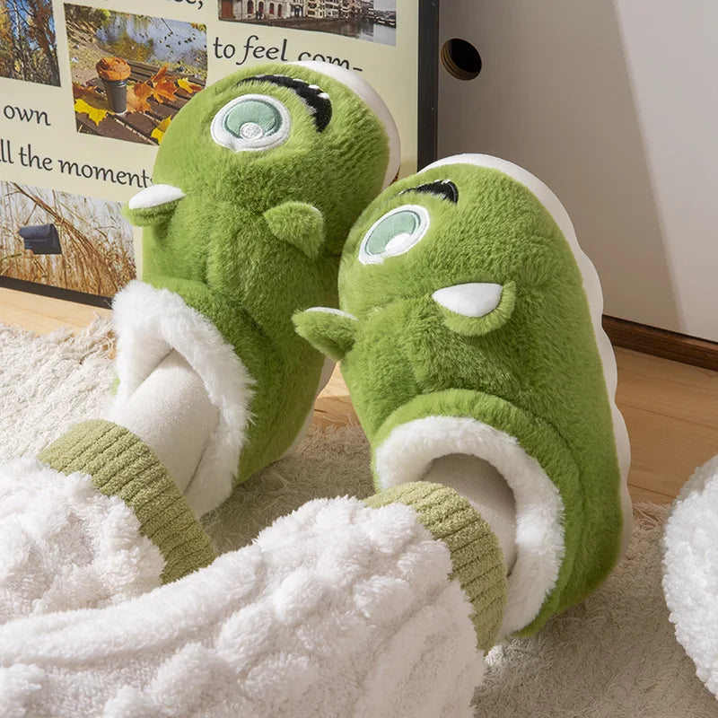 Chaussons rigolos adultes | Alien vert – Image 3