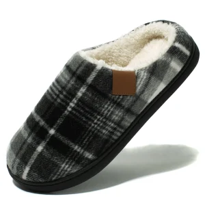 Charentaises homme chaudes traditionnelles Noir et Gris