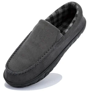 Chaussons cuir homme luxe style mocassin