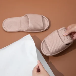 Chausson claquette hôtel semelle souple confort