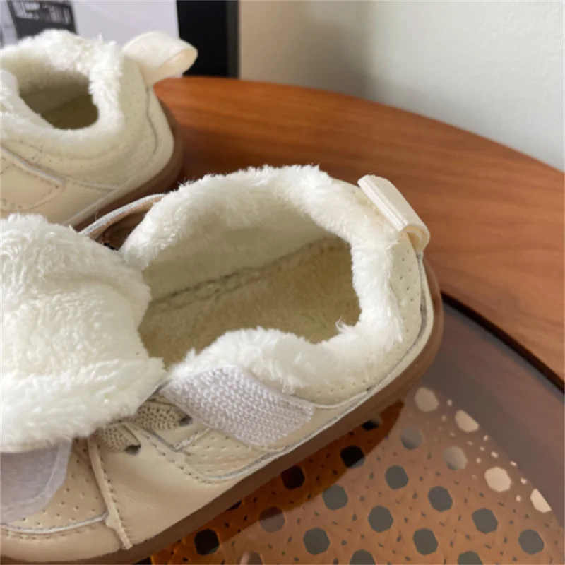 Chaussons bébé cuir chaud cocooning Tailles 17-30 – Image 3