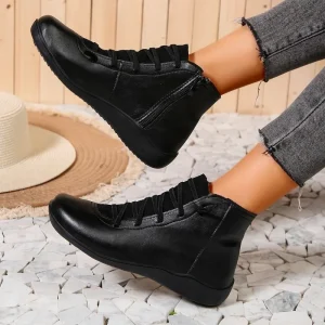 Bottines chaussons Femme – Look Rock et Douceur d’Hiver