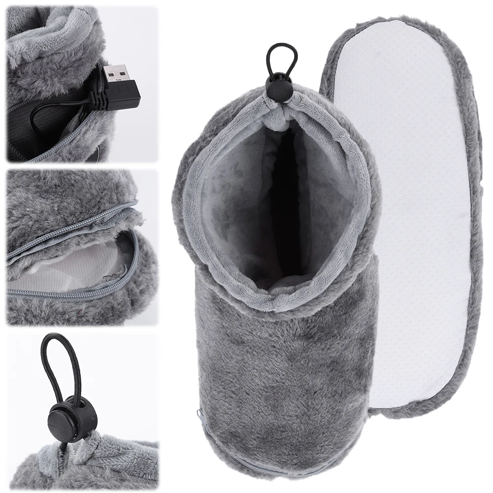 Chaussons chauffants électriques cachemire luxe