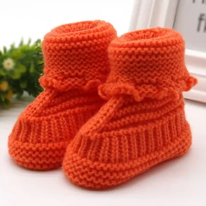 Chaussons bébé en laine écologique durable