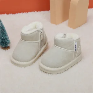 Chaussons bébé en laine feutrée isolante