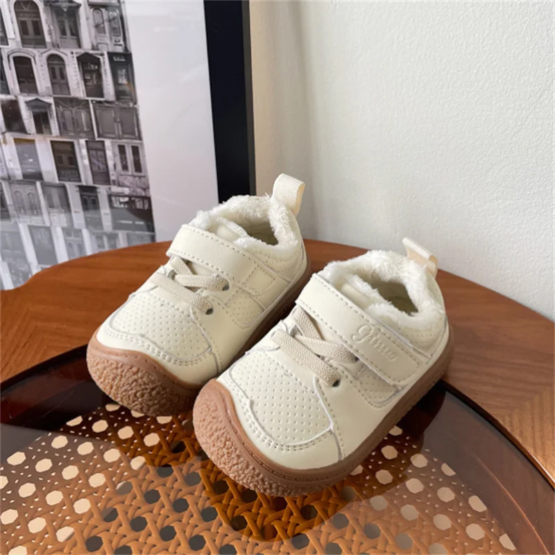 Chaussons bébé cuir chaud cocooning Tailles 17-30 – Image 6