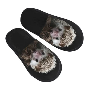 Chaussons Hérisson Cocooning Mixte noirs