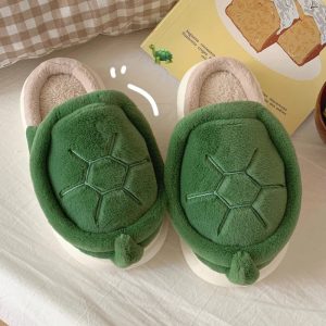 Chaussons animaux | Carapace de tortue verte
