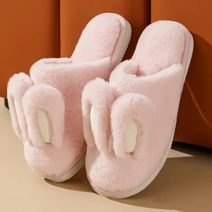 Chaussons lapin cocooning femme