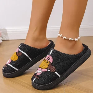 Chaussons Teckel Brodés pour Femme