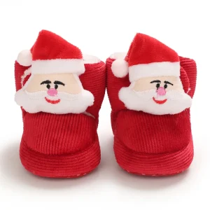 Chaussons de Noël – bébé père Noël