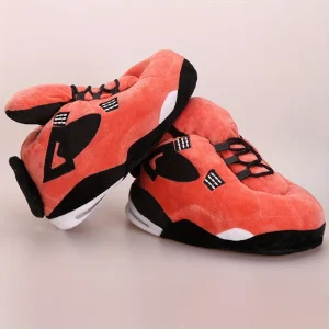 Chaussons rigolos homme basket sneakers fourrés