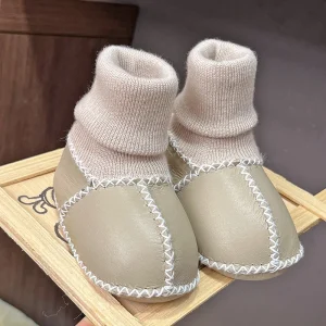 Chaussons bébé cuir écologiques respectueux