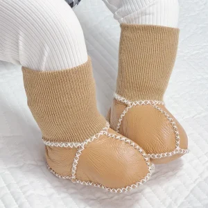 Chaussons bébé apprentissage marche souples
