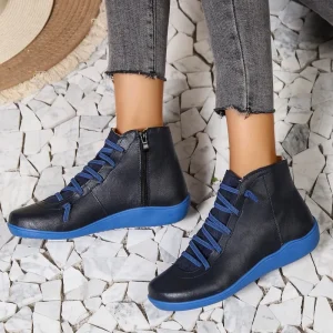 Bottines chaussons femme semelle souple