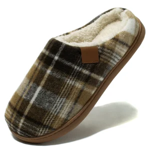 Charentaises homme chaudes traditionnelles Gris et beige