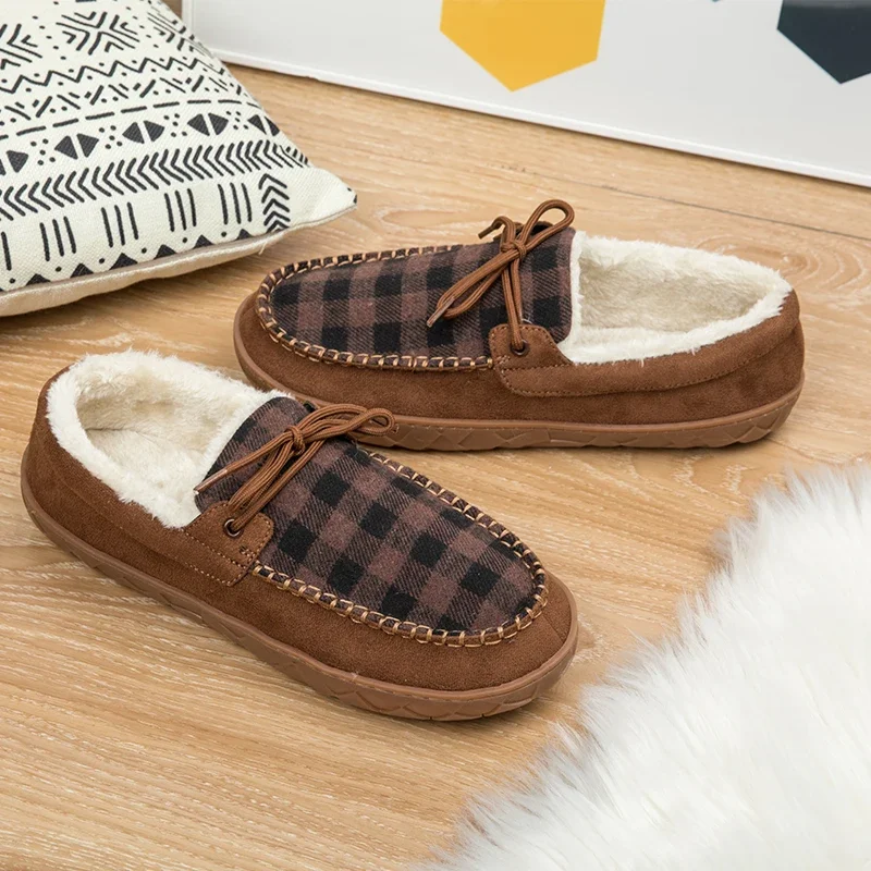 Chaussons cuir homme luxe doublés mouton chaud – Image 5