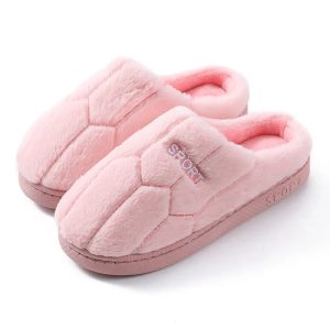 Chaussons femme peluche | Sport rose