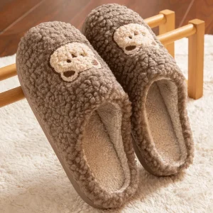 Chaussons rigolos homme chaud peluches