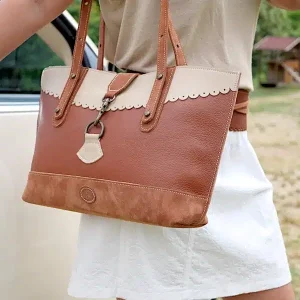 SAC CABAS ANTHEA FEMME CUIR VACHETTE – ARTISAN