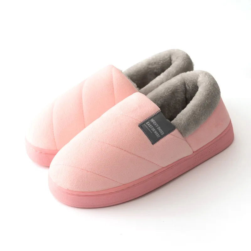 Chaussons chauds luxueux | Rose