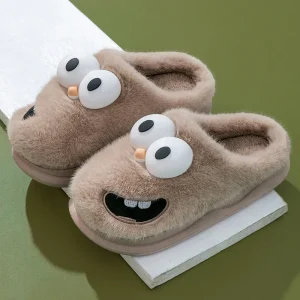 Chaussons humoristiques homme style cartoon Grandes tailles