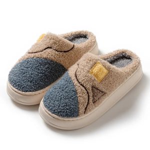 Chaussons homme coton | Bleu