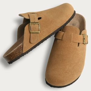 Chaussons sabots marrons | Mules