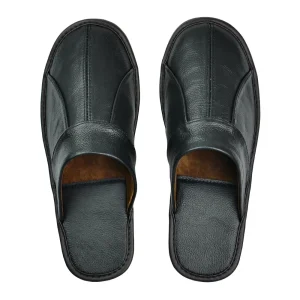 Babouches cuir homme artisanales Noirs