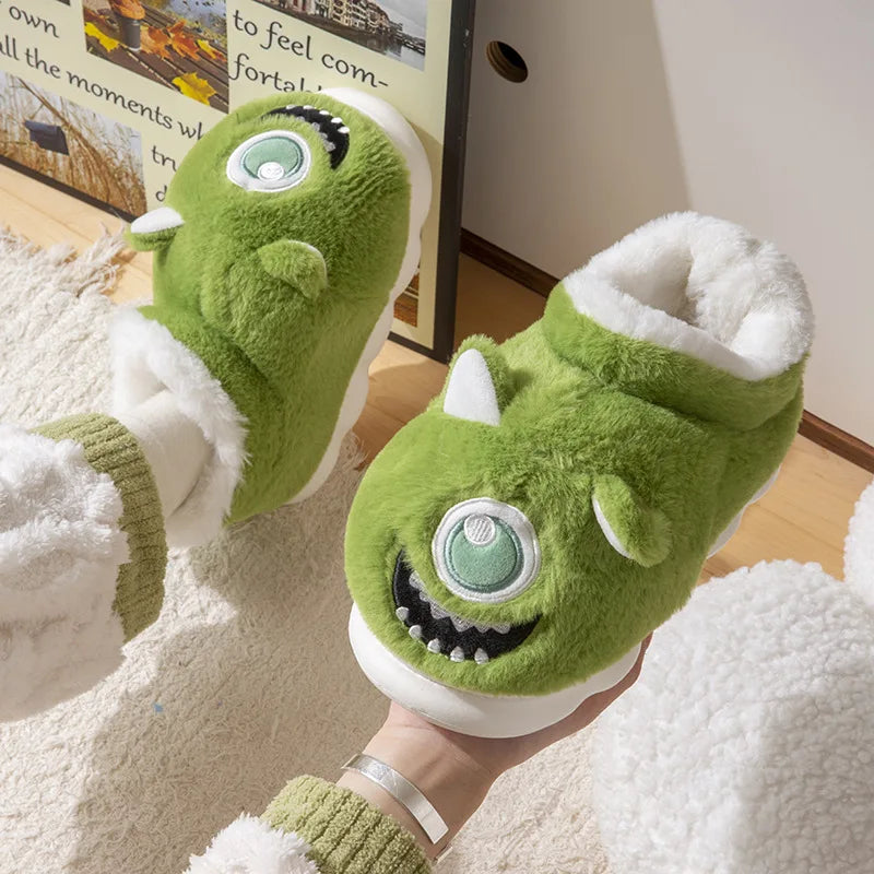 Chaussons rigolos adultes | Alien vert – Image 4