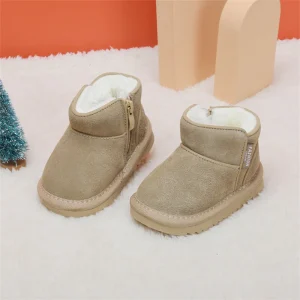Chaussons bébé en laine bouillie chaude