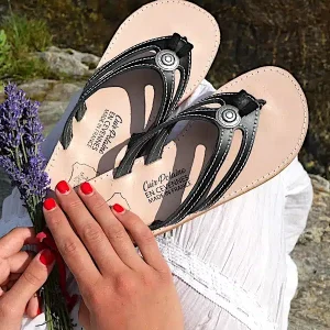 TONG CUIR ARTISANALE ANDUZE FEMME – ARTISAN – MADE IN FRANCE