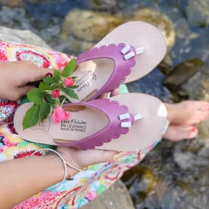 TONG EN CUIR SUMENE POUR FEMME – ARTISAN – MADE IN FRANCE