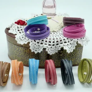 BRACELET 2 TOURS EN CUIR VACHETTE – ARTISAN