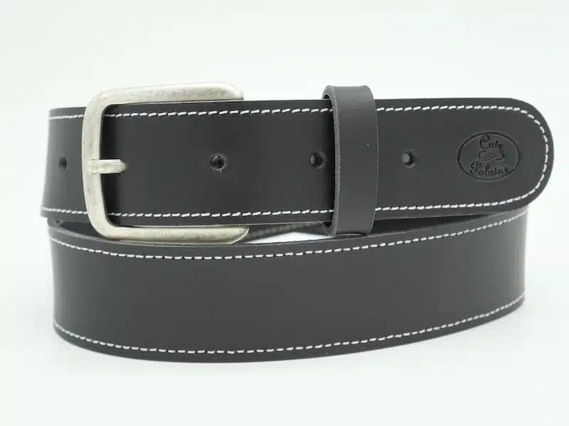 CEINTURE CLASSIQUE FEMME 4 CM EN CUIR PLEINE FLEUR – ARTISAN – Image 8