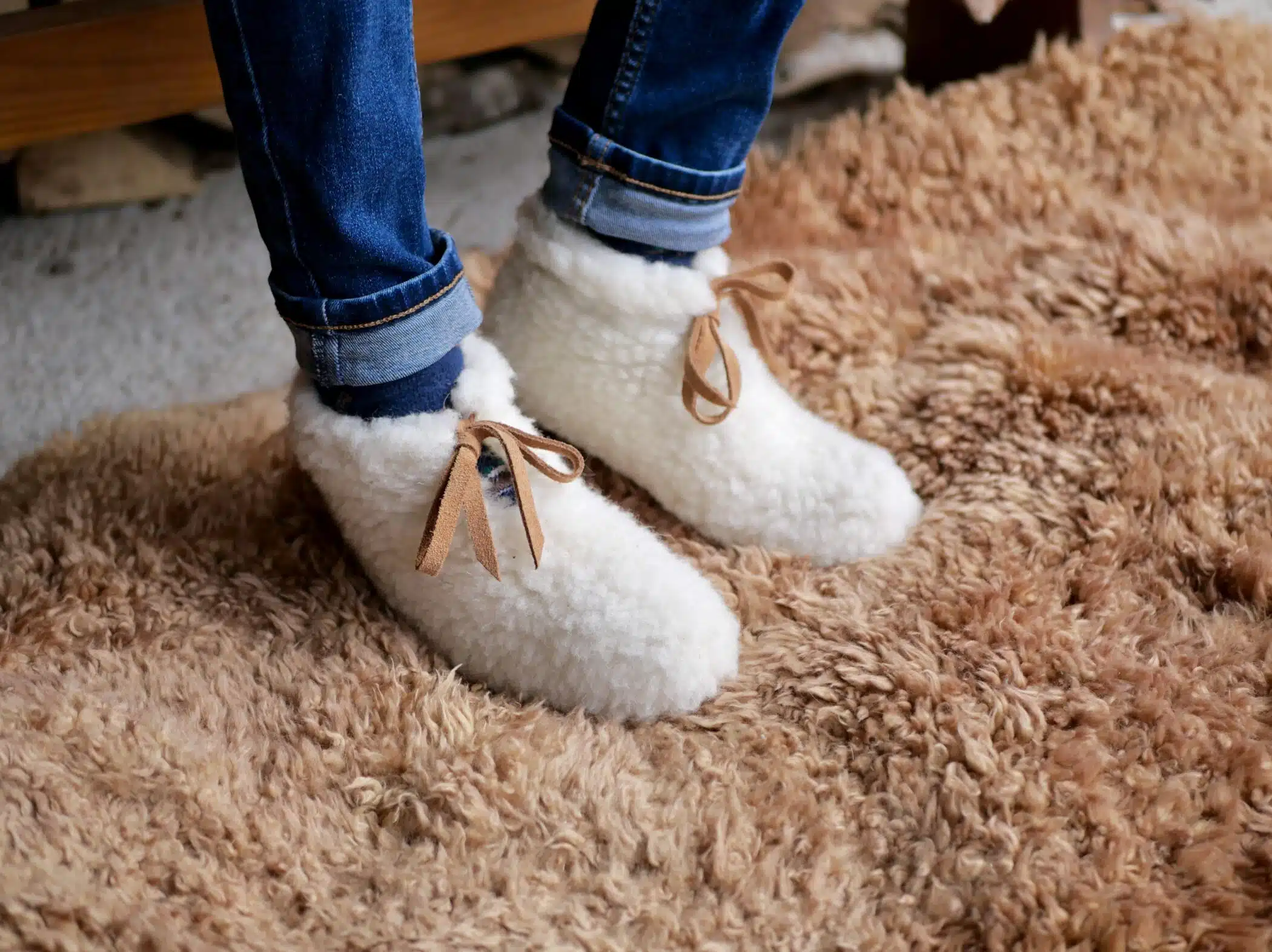 CHAUSSONS EN LAINE DE MOUTON ET AGNEAU ENFANT – ARTISAN – Image 5