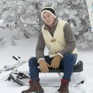 GILET ADULTE MIXTE SANS MANCHES 100 % LAINE DE MOUTON – ARTISAN