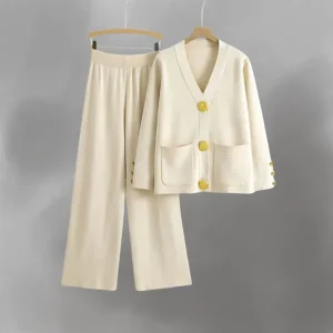 CELESTE - Ensemble en maille de luxe