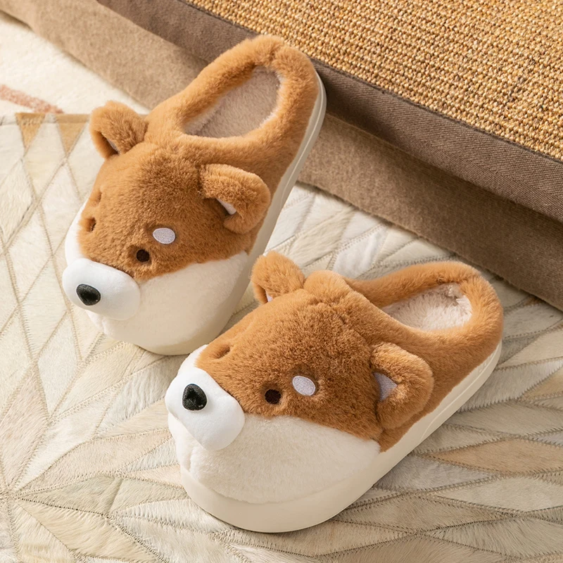 Chausson Animaux Fourrure Chien Husky – Image 2