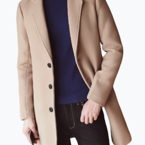 Manteau long homme économique intemporel