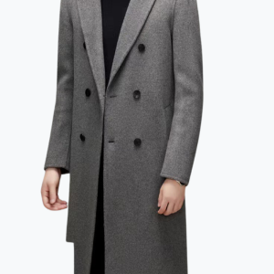 Manteau long homme laine cachemire luxe