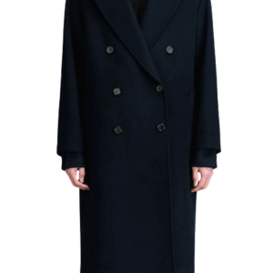 Manteau long homme marine élégant
