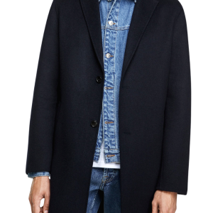 Manteau bleu homme Charme urbain