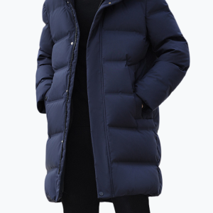Parka homme bleu quiltée robuste